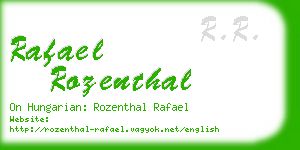 rafael rozenthal business card